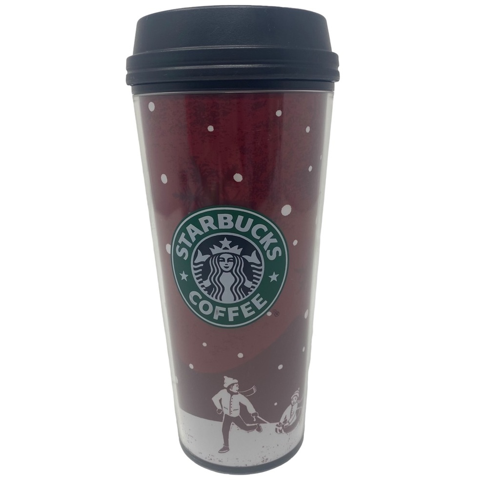 Starbucks 2007 Winter Holiday Sled Travel Tumbler Mug 16oz